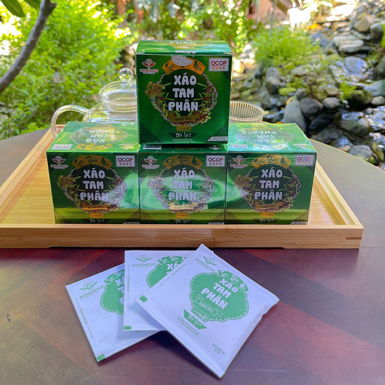 Trà thảo mộc xáo tam phân Khánh Hòa POMTea (túi lọc) 