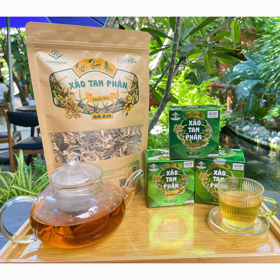 Trà thảo mộc xáo tam phân Khánh Hòa POMtea (trà ấm)
