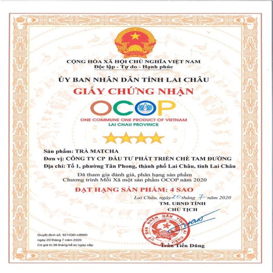 Trà matcha Tam Đường