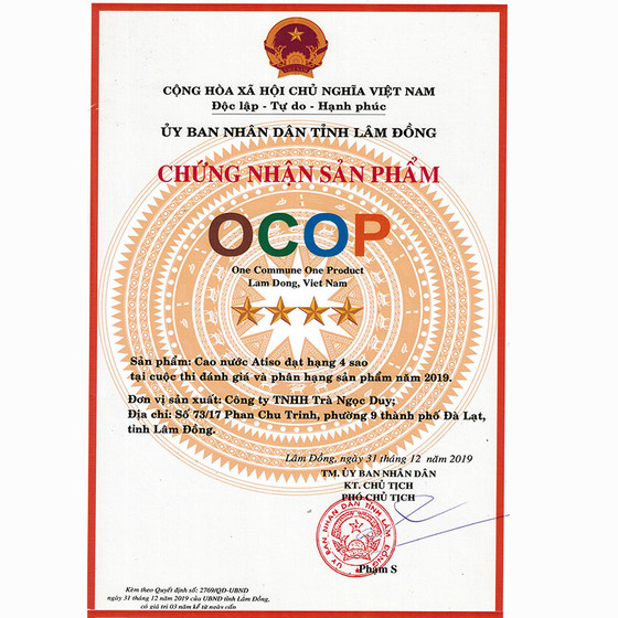 Cao nước atiso Ngọc Duy