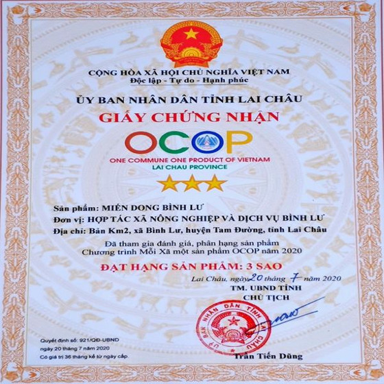 Miến dong Bình Lư