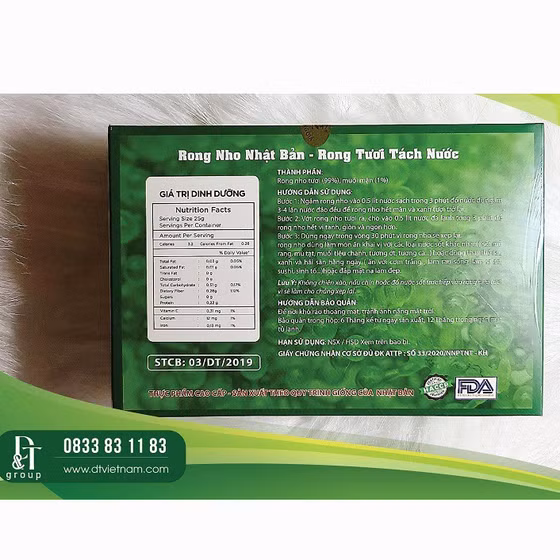 Rong nho tách nước Okinawa 