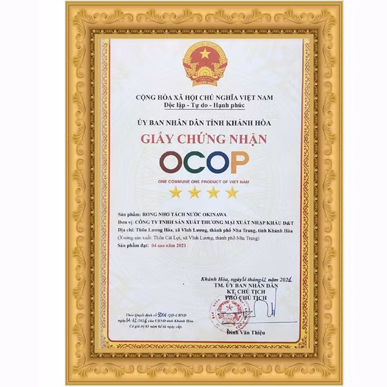 Rong nho tách nước Okinawa 