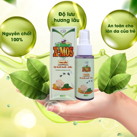 Tinh dầu xịt đuổi muỗi, kiến Xmos