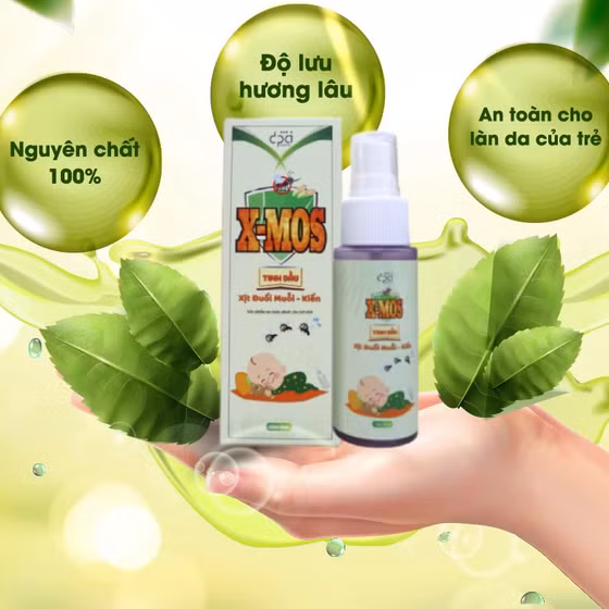 Tinh dầu xịt đuổi muỗi, kiến Xmos