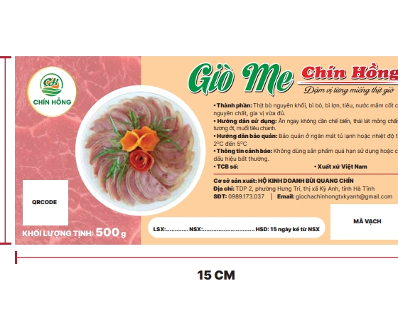 Giò me Chín Hồng
