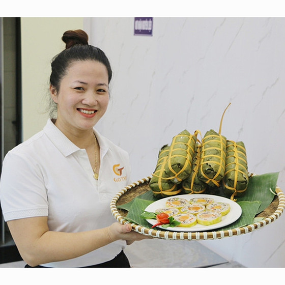 Giò lụa ngũ sắc Cao Thủy