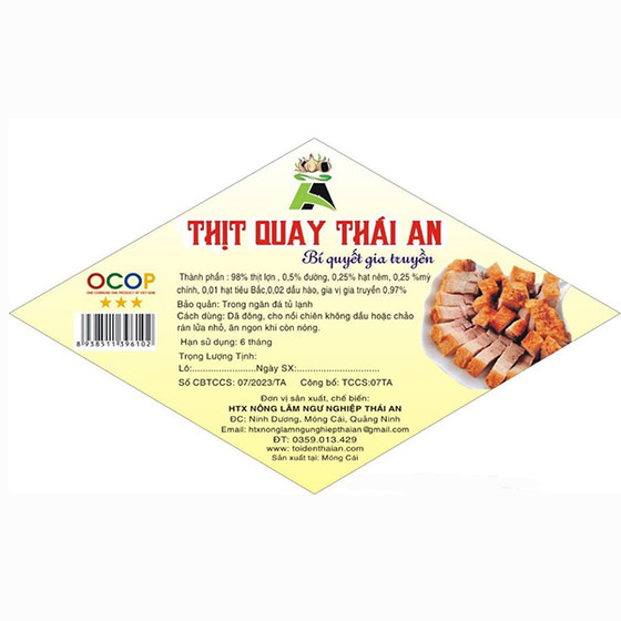 Thịt lợn quay Thái An