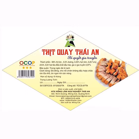 Thịt lợn quay Thái An
