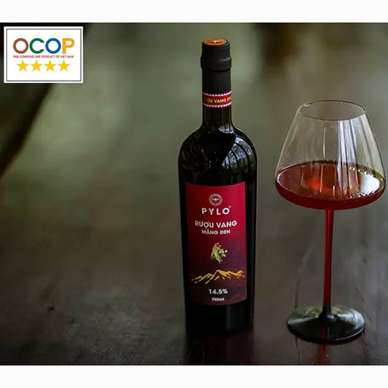 Rượu vang mâm xôi Măng Đen PyLo
