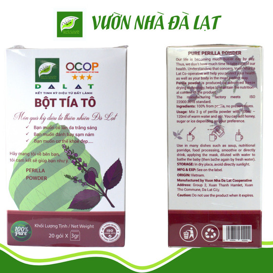 Bột tía tô Vườn nhà Đà Lạt