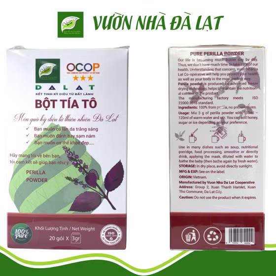 Bột tía tô Vườn nhà Đà Lạt