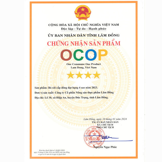 Bó xôi cấp đông Dalat Agri Foods