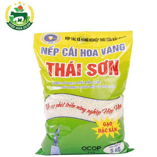 Gạo nếp cái hoa vàng Thái Sơn