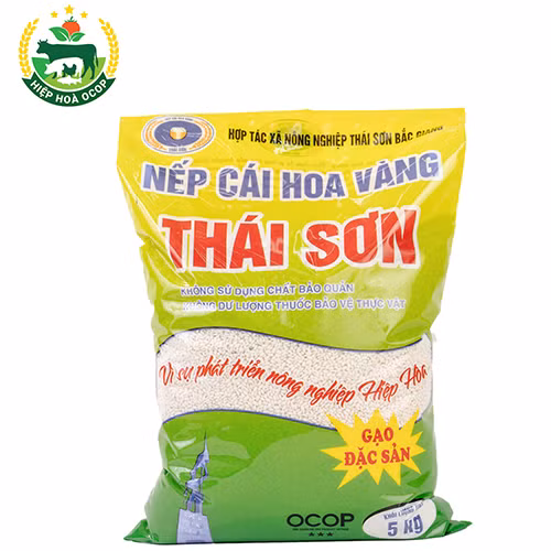 Gạo nếp cái hoa vàng Thái Sơn