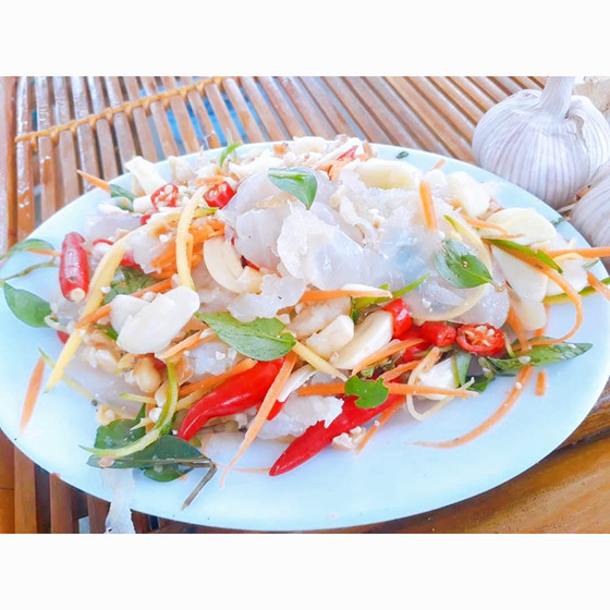 Sứa ép bãi ngang Thạch Hà