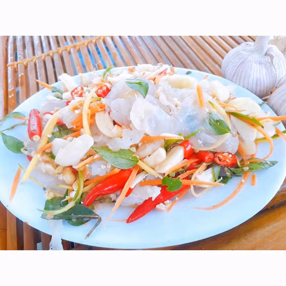 Sứa ép bãi ngang Thạch Hà