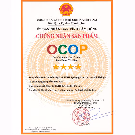 Nước cốt phúc bồn tử La Fresh