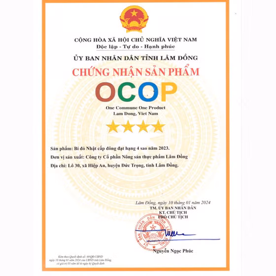 Bí đỏ Nhật cấp đông Dalat Agri Foods