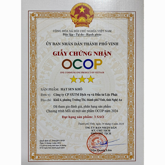 Hạt sen khô Phúc An Farm