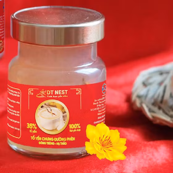 Tổ yến chưng đường phèn đông trùng hạ thảo DTNest