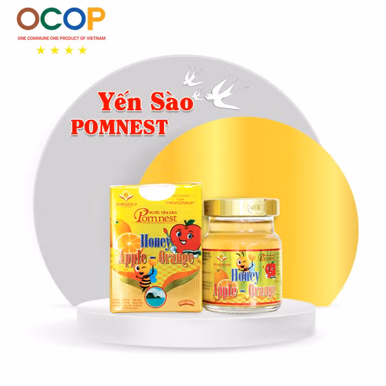 Nước yến sào Pomnest honey apple orange