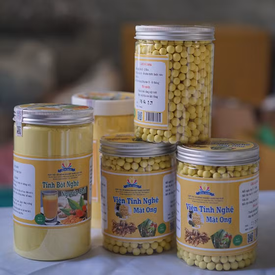 Viên tinh nghệ mật ong