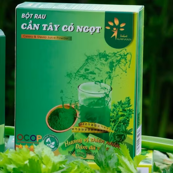 Bột cần tây cỏ ngọt sấy lạnh Dalat Ichifoods
