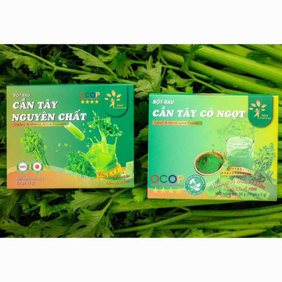 Bột cần tây cỏ ngọt sấy lạnh Dalat Ichifoods