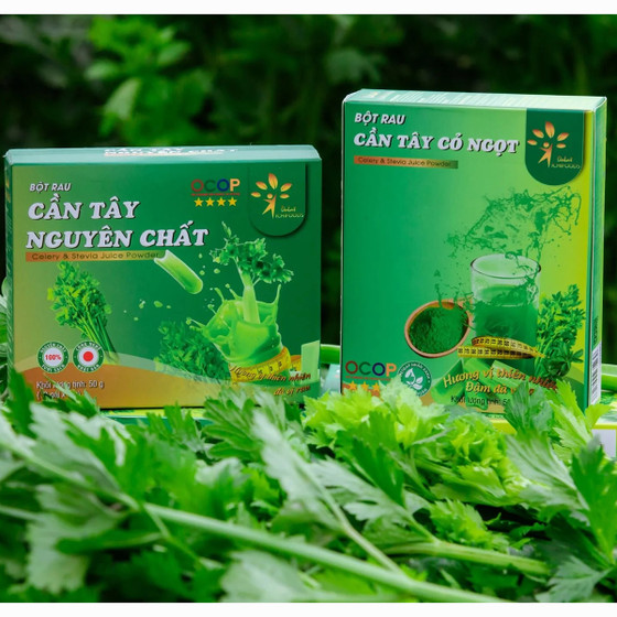 Bột cần tây cỏ ngọt sấy lạnh Dalat Ichifoods