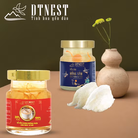 Tổ yến chưng đường phèn đông trùng hạ thảo DTNest