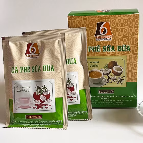 Cà-phê sữa dừa Sáu Nhung