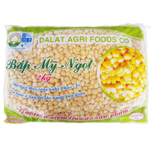 Bắp ngọt Mỹ cấp đông Dalat Agri Foods