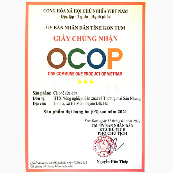 Cà-phê sữa dừa Sáu Nhung