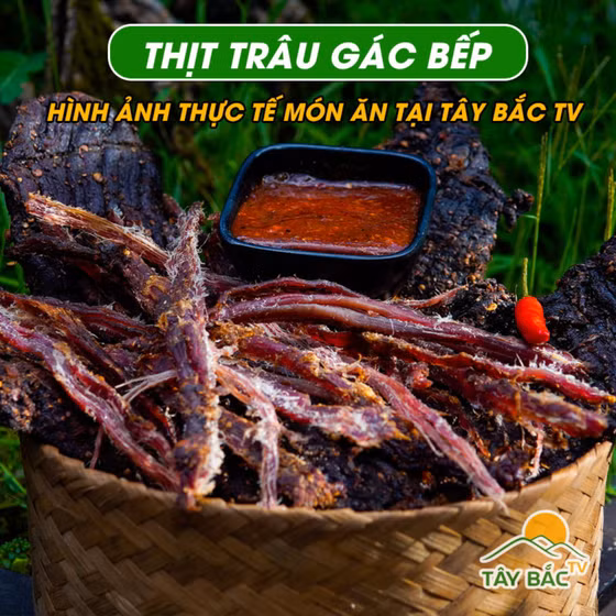 Thịt trâu gác bếp Tây Bắc TV 