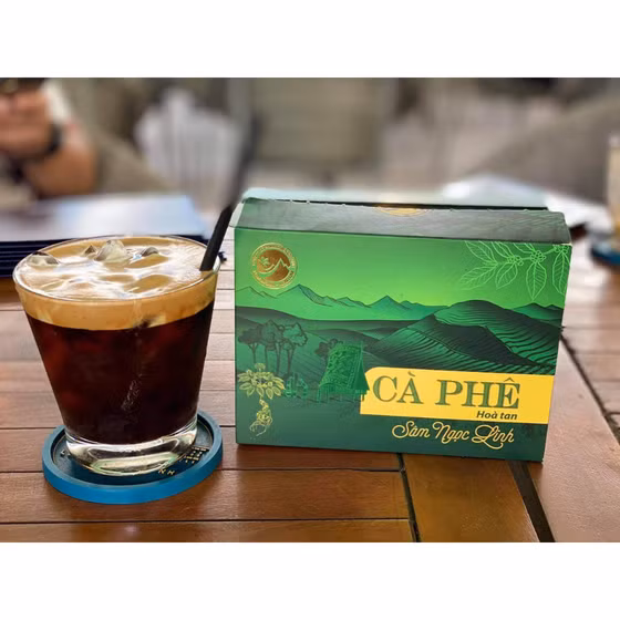 Cà-phê hòa tan sâm Ngọc Linh