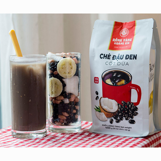 Chè đậu đen cốt dừa Rồng Vàng Hoàng Gia