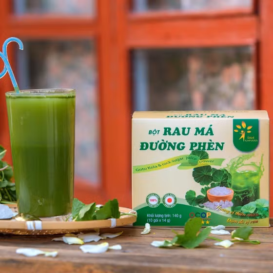 Bột rau má đường phèn Dalat Ichifoods 