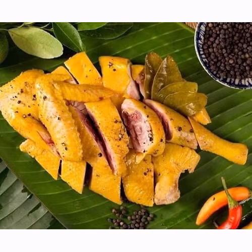 Gà ủ muối hoa tiêu Yên Thế