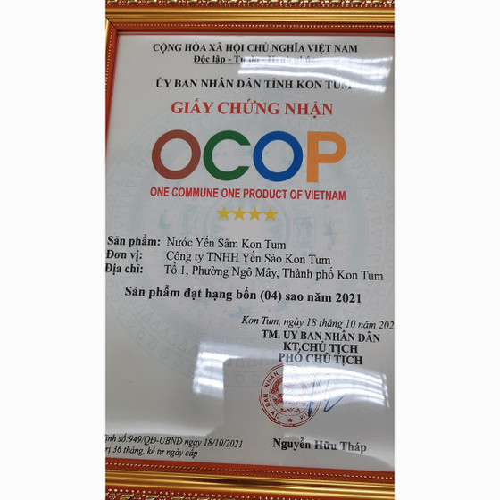 Nước yến sâm Kon Tum