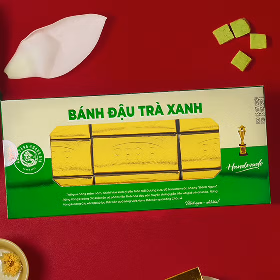 Bánh đậu trà xanh Rồng Vàng Hoàng Gia