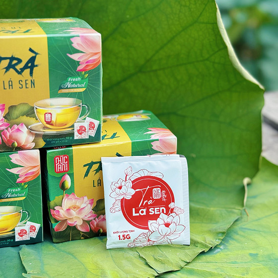 Trà lá sen túi lọc Phúc An Farm