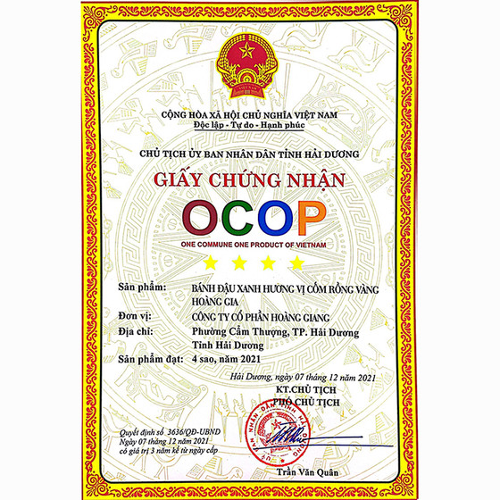 Bánh đậu xanh hương vị cốm Rồng Vàng Hoàng Gia