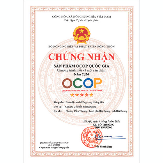 Bánh đậu xanh Rồng Vàng Hoàng Gia