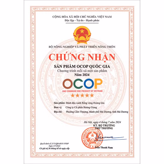 Bánh đậu xanh Rồng Vàng Hoàng Gia