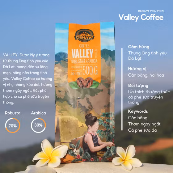 Cà-phê pha phin Dehavi Valley