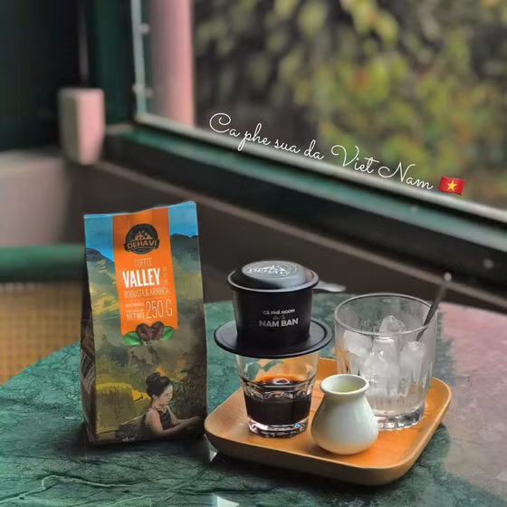 Cà-phê pha phin Dehavi Valley