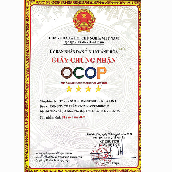 Nước yến sào Pomnest Super Kids 7 in 1