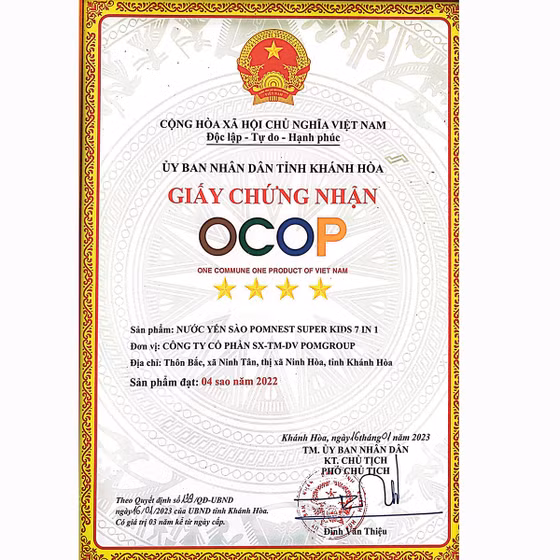 Nước yến sào Pomnest Super Kids 7 in 1