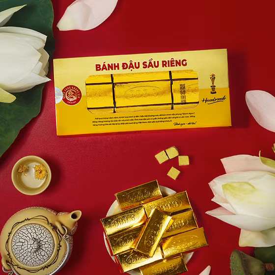 Bánh đậu sầu riêng Rồng Vàng Hoàng Gia